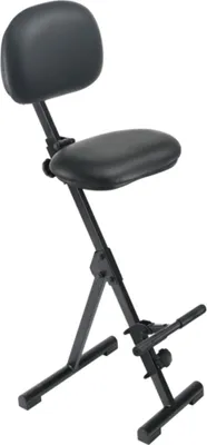 Produktbild von Stehhilfe Kunstleder Sitzhöhenverstellung 540-900 mm Stahlrohr schwarz Klappgestell