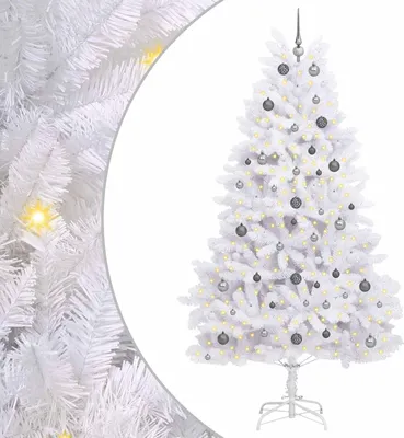Obrázok produktu pre vidaXL Umelý vianočný stromček biely 120 x 120 x 240 cm