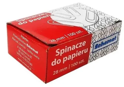 Immagine prodotto di Fermagli per carta da 28 mm (100 pezzi*10) - Schema