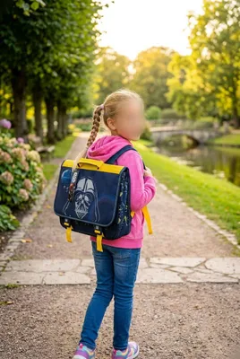 Produktbild von Star Wars Darth Vader Schulrucksack Kinder Rucksack Schule Freizeit Tasche Disney für Mädchen & Jungen