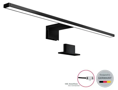 Immagine prodotto di B.K.Licht Luce da specchio LED, luce bianca neutra 4000K, larghezza 60 cm, luce per bagno, luce per trucco, lampada per bagno, illuminazione armadietto bagno, 8 W, 780 Lm, 230 V, IP44