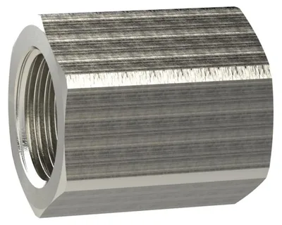 Produktbild von Riegler Muffe mit Außensechskant, reduzierend G 3/8 i., G 1/2 i. MS vern.