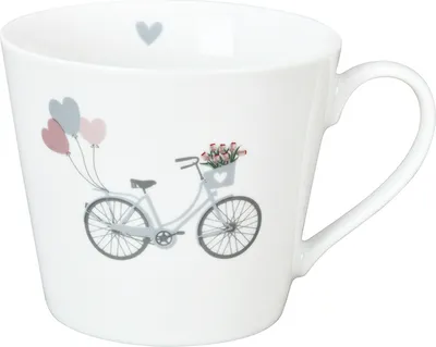 Produktbild von Krasilnikoff Tasse - FAHRRAD MIT BALLONS
