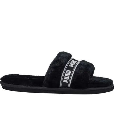 Produktbild von PUMA Fluff Pantolette Damen puma black/puma white 37