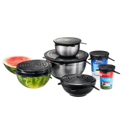 Obrázek produktu pro Silikonová víčka FLEXIFRESH, 6 ks