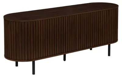 Produktbild von Tv-schrank „alcôve“, oval, 40 x 140 cm, 2 türen, braun - Atmosphera créateur d'intérieur