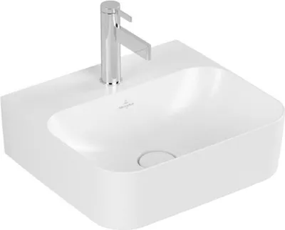 Produktbild von V&B Handwaschbecken Finion 43x39cm, 1 HL, vd Ü, US gs, st. wh. C+