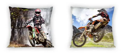Obrázok produktu pre Obliečka na vankúš FARO Motocross Bavlna, 40/40 cm
