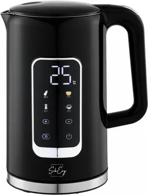 Productafbeelding van Waterkoker 1,7 liter – RVS, digitaal kleurendaanraakscherm, 13 temperatuurstanden, warmhoudfunctie, veiligheidsisolatie, BPA-vrij, 360° draaibaar