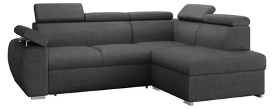 Produktbild von MIRJAN24 Ecksofa Boston, Eckcouch mit Schlaffunktion und Bettkasten, Stilvoll Polsterecke (Farbe: Flow 21, Seite: Rechts 2R+R+LXP)