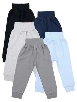 Zdjęcie produktu dla TupTam unisex spodnie dziecięce 5-pak wykonane z materiałów z certyfikatem OEKO-Tex długie spodnie unisex, kolor: chłopiec 5, rozmiar: 56