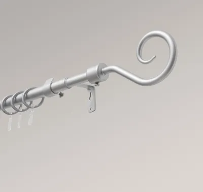 Produktbild von LYSEL® SET Schneckenhaus Stange Ø 13/16mm Silber, Länge: 130-240cm