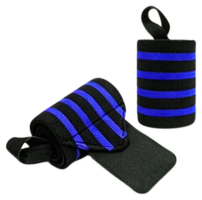 Produktbild von 2er-Pack verstellbare Handgelenkbandage zur Kompression und Vorbeugung von Verstauchungen – ideal für Krafttraining, Gewichtheben und Kreuzheben.