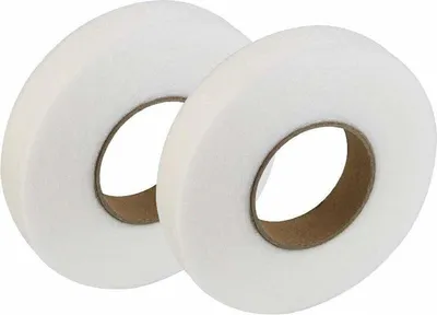 Obrázek produktu pro Role lemovací pásky, 70 yardů, samolepicí zažehlovací páska, 64 m x 20 mm, lemovací páska na oděvy, kalhoty, džíny (bílá)