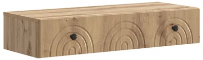 Image de Table d'appoint murale Chêne artisanal 87,5 x 34,5 x 17 cm