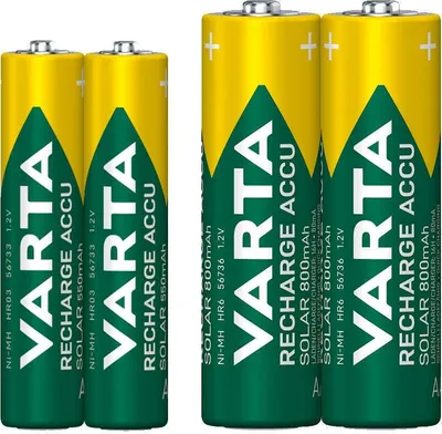 Immagine prodotto di Varta Varta Longlife batteria solare 550 mA, 1,2V Micro (AAA) 2 pezzi
