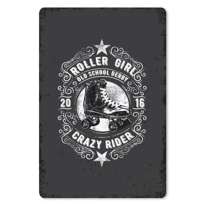 Produktbild von MuchoWow® Mauspad Mousepad Vintage - Skeeler - Schwarz 40x60 cm - Mousepads - Maus Mat - Pad - Mausunterlage - Schreibtisch Accesoire