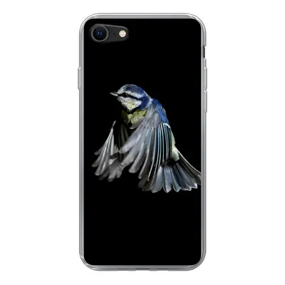 Produktbild von MuchoWow® Handyhülle Schutzhülle Hülle für iPhone 8 Vögel - Federn - Schwarz Silikon Softcase Handy Hülle - Schutzhaube