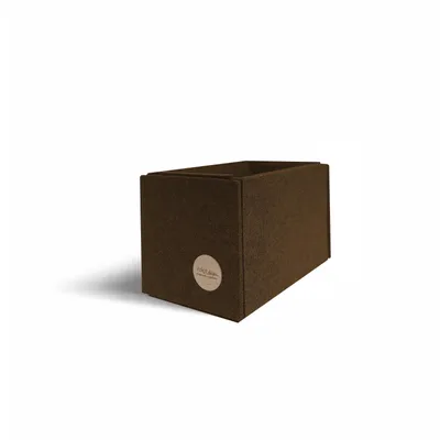 Produktbild von Aufbewahrungsbox CLEAN Filz 17 x 9 x 10 cm ohne Deckel in hellbraun meliert