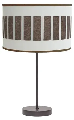 Productafbeelding van PRENDELUZ Tafellamp - Decoratieve lamp in bruin/wit voor binnen