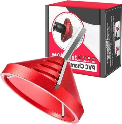 Image de Outil universel d'ébavurage et de chanfreinage - Nettoyeur de tuyaux 2-en-1 pour tuyaux en PVC, ABS, PP et PE.