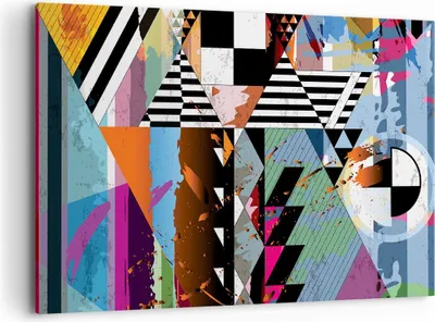 Produktbild von Bild auf Leinwand - Leinwandbild - Abstraktion modern - 120x80cm - Wand Bild - Wanddeko - Leinwanddruck - Bilder - Kunstdruck - Wanddekoration - Leinwand bilder - Wandkunst - AA120x80-3636