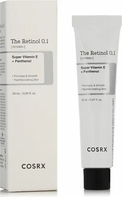 Produktbild von Cosrx The Retinol 0.1 Cream 20ml für glatte und strahlende Haut - Effektive Anti-Falten-Pflege - Sanfte Retinol-Creme, ideal für Einsteiger, Anti-Aging-Pflege