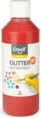 Zdjęcie produktu dla Creall kolor brokatowy czerwony, 250 ml