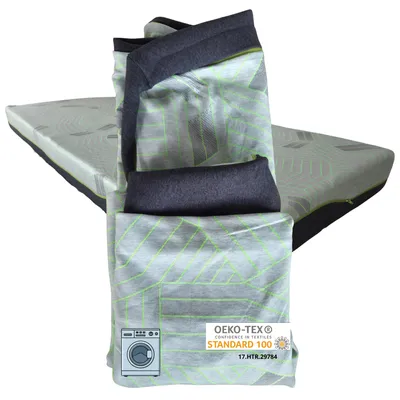 Produktbild von Matratzenbezug VENUS 200x90 cm 15–18 cm Höhe– Ersatzbezug mit teilbarem Reißverschluss, rutschfest, atmungsaktiv, hygienisch, waschbar 30 °C