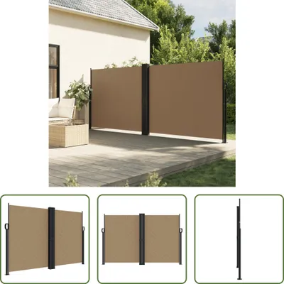 Produktbild von The Living Store Seitenmarkise Ausziehbar Taupe 160x1200 cm
