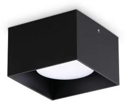 Obrázok produktu pre Moderné stropné svietidlo Spike Aluminium Black 1 Light Gx53 15W 3000K Ip20