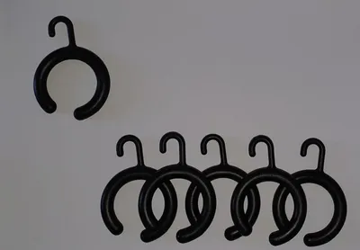 Productafbeelding van Douchegordijnringen - Open Haken - Badkamer Inrichten - Barrière Vrij - 14 Stuks - Zwart