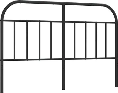 Obrázek produktu pro vidaXL Náhradní čelo postele, kovové, černé, 135 cm