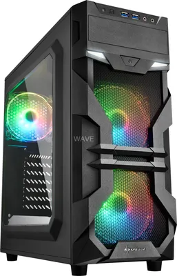 Produktbild von Sharkoon Gehäuse VG7-W RGB ATX 1xAcryl schwarz