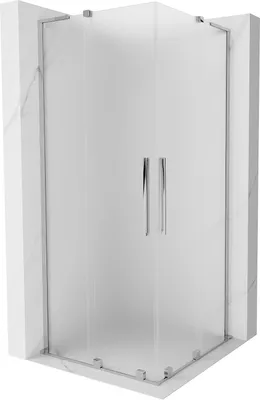 Zdjęcie produktu dla Mexen Velar L Duo kabina prysznicowa rozsuwana 100 x 100 cm, szron, chrom - 871-100-100-02-33-01