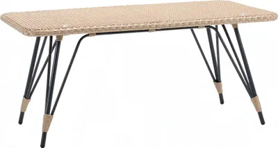 Produktbild von Couchtisch Terrasse Design Tische Möbel Tisch Luxus Beistelltisch Rattan Modern