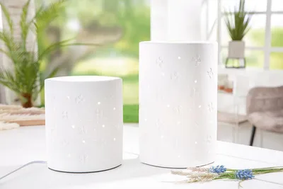 Produktbild von Gilde Porzellan Lampe "Fleiderblüte" 32700