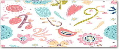 Produktbild von Tulup® Glas-Bild Wandbild aus Glas - 125x50 - Wandkunst - Wandbild hinter gehärtetem Sicherheitsglas - Dekorative Wand für Küche & Wohnzimmer  - Tiere - Blumen und Vögel - Mehrfarbig
