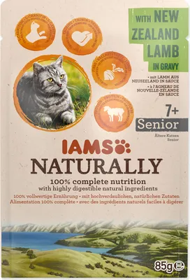 Image de IAMS Naturally Senior agneau en sauce 85 g