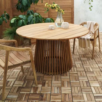 Productafbeelding van House Nordic Eettafel Lorca Teak Naturel 120cm