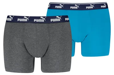 Productafbeelding van PUMA Elements Heren Logo Elastische Boxershorts, 2-pack