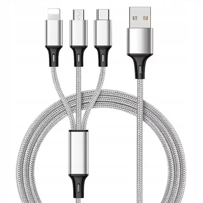 Obrázek produktu pro nabíjecí kabel 3 v 1 MICRO TYPE-C na IPHONE USB-C 5A