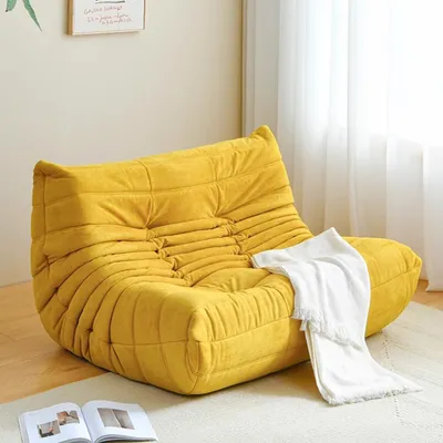 Produktbild von Sofa Liegesofa Couch Sessel sitz Wolke gelb 2er