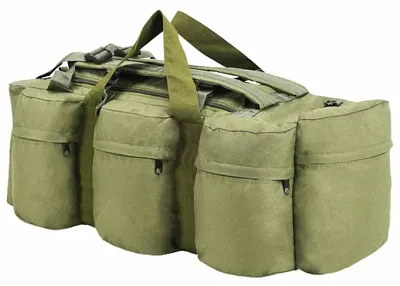 Image de vidaXL Sac marin 3 en 1 style armée 45 L vert olive