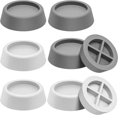 Produktbild von Famanu Anti-Vibrationspads für Waschmaschinen - 8 Stück Gummi-Pads