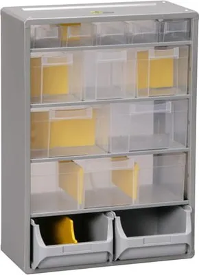 Immagine prodotto di Cassettiera in metallo con 13 cassetti, 300x155x420 mm