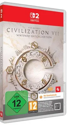 Produktbild von 2K Sid Meier's Civilization VII (Switch 2), Nintendo Switch 2, Multiplayer-Modus, E10+ (Jeder über 10 Jahre), Code in einer Box