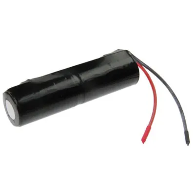 Productafbeelding van Batterij voor noodverlichting, type L1x2 Saft VNT C, met kabel van 10 cm met open draden, 2,4V, 2500mAh