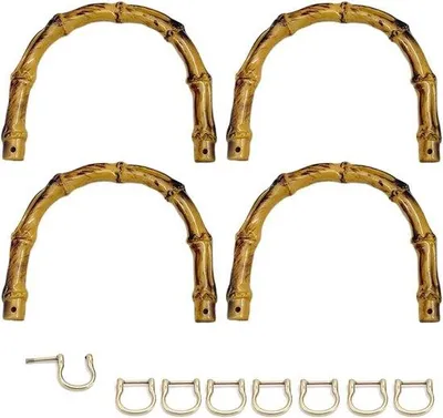 Immagine prodotto di Manici in bambù per borse, set da 4 pezzi, artigianato