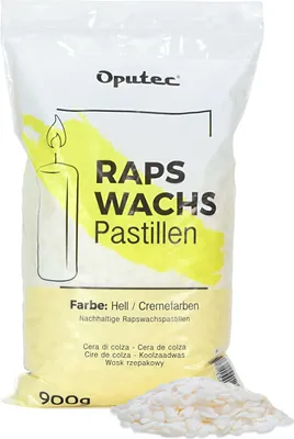 Produktbild von Oputec Rapswachs Pastillen 900g (Hell)